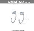 wholesale 925 Sterling Silver Plated Small Round Crystal Open Back Huggie Hoops for Girls-0-4