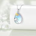 wholesale 925 Sterling Silver Teardrop Moonstone Frog & Dragonfly Charm Necklace Pendant-0-1