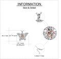 wholesale 925 Sterling Silver Heart and Butterfly Memorial Keepsake Pendant with Chain - Cremation Jewelry for Ashes Holder Necklace-0-4