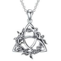 wholesale 925 Sterling Silver Celtic Knot Tree Of Life Pendant Necklace-Round