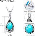 wholesale Sterling Silver Moonstone Opal Turquoise Larimar Black Onyx Cremation Jewelry for Ashes-0-22