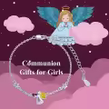 wholesale 925 Sterling Silver Metal Guardian Angel Birthstone Charm Bracelet Wholesale Gift for Women Girls-0-4