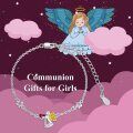 wholesale 925 Sterling Silver Metal Guardian Angel Birthstone Charm Bracelet Gift for Women Girls-0-4