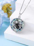 wholesale TOUPOP 925 Sterling Silver Spider Pendant Necklace For Women Birthday Jewelry Gifts For Her -0-1