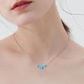 wholesale 925 Sterling Silver & Natural Turquoise Beaded Necklace for Women - Mother's Day Gift-0-2