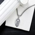 wholesale 925 Sterling Silver Football Pendant with I Can Do All Things Bible Verse - Sports Jewelry for Men & Women-0-3