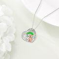 wholesale 925 Sterling Silver Cat & Otter Best Friends Heart Pendant Necklaces for Sister Gifts Always My Sister Forever My Friend Jewelry Set-0-4