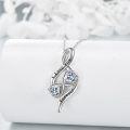 wholesale 925 Sterling Silver I Love You Forever Heart Infinity Pendant Necklace s for Women-0-1