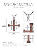 TOUPOP 925 Sterling Silver Jerusalem Cross Necklace Pendant For Men-0-2