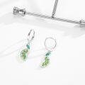 wholesale 925 Sterling Silver Lime Slice Drop Earrings - Green and Yellow Fruit Jewelry-0-1