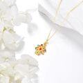 wholesale 14K Gold Birthstone Tree of Life Necklace for Women Moon Star Pendant-0-2