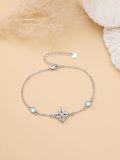 wholesale 925 Sterling Silver Opal Celtic Knot Bracelet-0-3