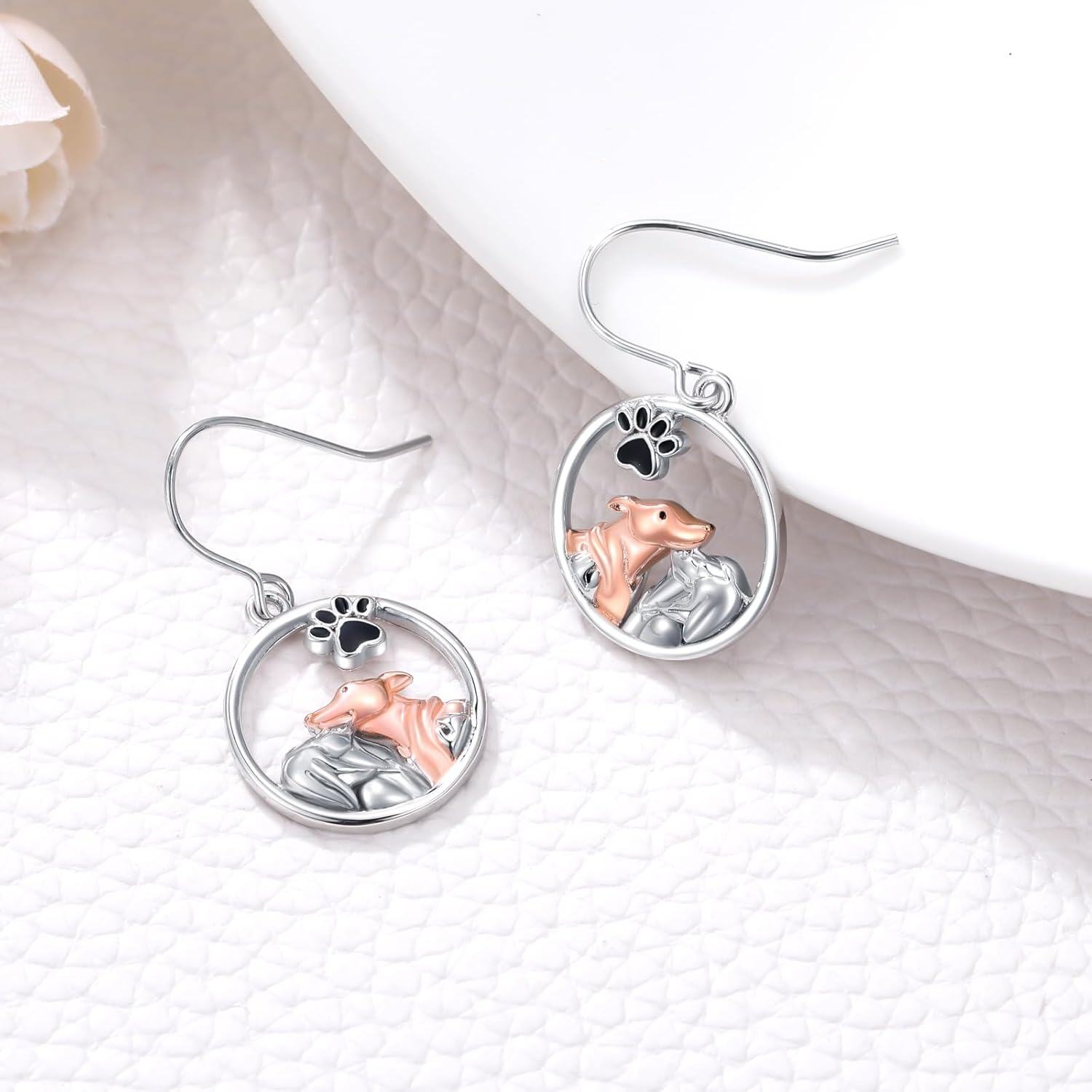 wholesale 925 Sterling Silver Dog Earrings Cute Animal s for Women-0-1