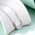 wholesale 925 Sterling Silver Crescent Moon Stone Pendant Necklaces for Women  Mothers Day Presents-0-3