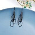 wholesale Black Threader Earrings for Women - Long Chain Dangle Hypoallergenic Tassel Earrings Fashion Jewelry-0-7