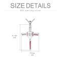 wholesale 925 Sterling Silver Baseball Bat Cross Home Plate Cremation Urn Necklace Memorial Pendant-0-5