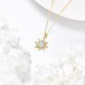 wholesale 14K Gold Sun & Moon Opal Pendant Necklace for Women - Elegant s-0-3