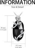 wholesale Sterling Silver Rose Flower Necklace with Gemstone Dainty Pendant Jewelry for Women Mom Mother s Day Birthday Gift-0-23