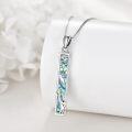 wholesale 925 Sterling Silver Rectangular Pendant with Abalone Shell Inlay and Animal Motifs Necklaces-0-2
