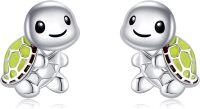 wholesale 925 Sterling Silver Turtle Stud Earrings Cute Animal s for Women-Turtle