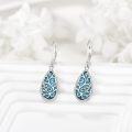 wholesale Sterling Silver Moonstone Teardrop Leverback Earrings for Sensitive Ears-0-13