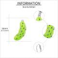 wholesale 925 Sterling Silver Pickle Dangle Earrings Fun Food s for Her-0-2