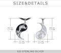 wholesale 925 Sterling Silver Yin Yang Axolotls Pendant Necklaces for Women Girls Animal  Ideas-0-3