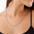 wholesale 925 Sterling Silver Twist Cable Chain Necklace for Men & Women - 4 Sizes (1-5 mm)-0-1