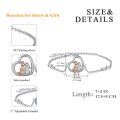 wholesale 925 Sterling Silver AOBOCO Sisters Bracelet with Heart and Girls Design s for Women-0-2
