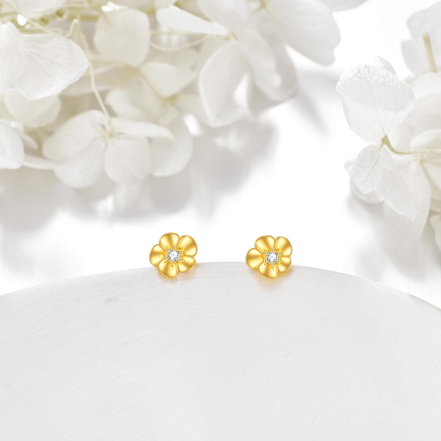 wholesale 14K Gold Axolotl Stud Earrings with Green Heart-Shaped Stone - Adorable Animal s for Women-0-4