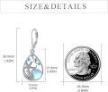 wholesale 925 Sterling Silver Beach Larimar Starfish/Dolphin/Turtle/Jellyfish/Mermaid Teardrop Earrings-0-4