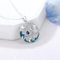 wholesale 925 Sterling Silver Jellyfish Starfish Pendant Necklace Ocean Wave Beach s for Women Girls-0-2