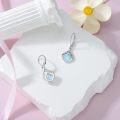 wholesale 925 Sterling Silver Teardrop White Opal Dangle Earrings for Women-0-47