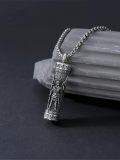 wholesale TOUPOP Saint Urn Necklace For Men Women, 925 Silver Sterling Religion Urn Pendant Cremation Jewelry For Ashes Necklace Memorial Keepsake Jewelry Gifts For Men Father Son -0-1