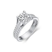wholesale 925 Sterling Silver Sapphire And Diamond Ring-7 style1
