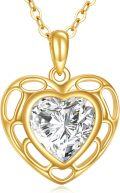 wholesale 14K Gold Diamond Cut Heart-Shaped Pendant Necklace - Elegant for Her-0-0