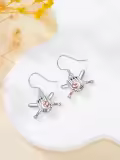 TOUPOP Sterling Silver Baseball Dangle Drop Earrings For Women Gifts-0-1
