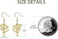 wholesale 925 Sterling Silver Hypoallergenic Eye Of Horus & Ankh Drop Earrings - Ancient Egypt Jewelry for Women-0-4
