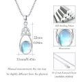 wholesale 925 Sterling Silver Triquetra Drop Pendant Necklace-0-5