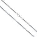 wholesale 925 Sterling Silver Twist Cable Chain Necklace for Men & Women - 4 Sizes (1-5 mm)-0-0