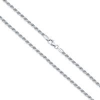 wholesale 925 Sterling Silver Twist Cable Chain Necklace for Men & Women - 4 Sizes (1-5 mm)-Length:16 Inches Width:1.5MM