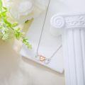 wholesale 925 Sterling Silver Rose Gold Heart and Infinity Symbol Pendant Necklace for Women-0-3