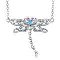 wholesale 925 Sterling Silver Dragonfly Pendant Necklace - Nature-Inspired Jewelry for Women-0-0