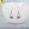 wholesale 925 Sterling Silver Heart Shaped Earring Wholesale With Cat Paw Design And Zircon-0-3
