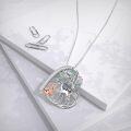 wholesale 925 Sterling Silver Tree of Life with Doe and Fawn Pendant Necklace - Nature Inspired s for Women & Girls-0-4