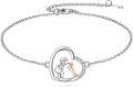 wholesale 925 Sterling Silver Elephant and Dog in Love Charm Bracelet for Women Gifts-0-0