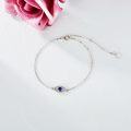 wholesale 14K Gold Evil Eye Protection Link Bracelet for Women 6 5 +2 Anniversary Gift-0-5