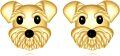wholesale 14K Gold  Dog Face Stud Earrings - Cute Pet Lover Gift for Her-0-0