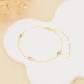 wholesale 14k Gold Bracelet Purple Moissanite Bezel Set Adjustable Chain For Women-0-3