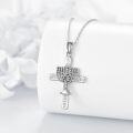 wholesale 925 Sterling Silver Menorah Star of David Cross Pendant Necklace for Women Girls Jewish Hanukkah Gift Judaica Jewelry 48cm Chain Length-0-4